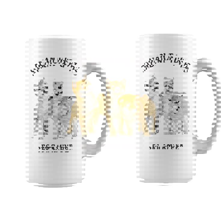 柴犬 しばいぬ 子柴 柴犬子犬 チーム いぬ プリント 写真 水彩 おしゃれ かわいい 犬飼い 犬好き コーヒーマグ