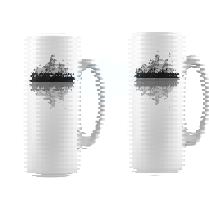 森 山 反射 野生動物 自然 ハイキング ハイカー コーヒーマグ