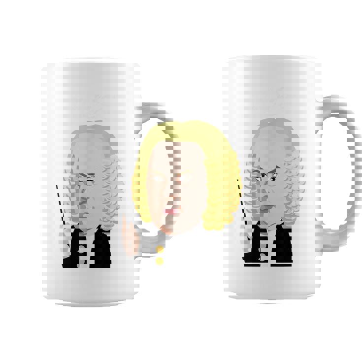 楽しい音楽コンダクターシャツ クールバッハ クラシカル音楽作曲家 コーヒーマグ