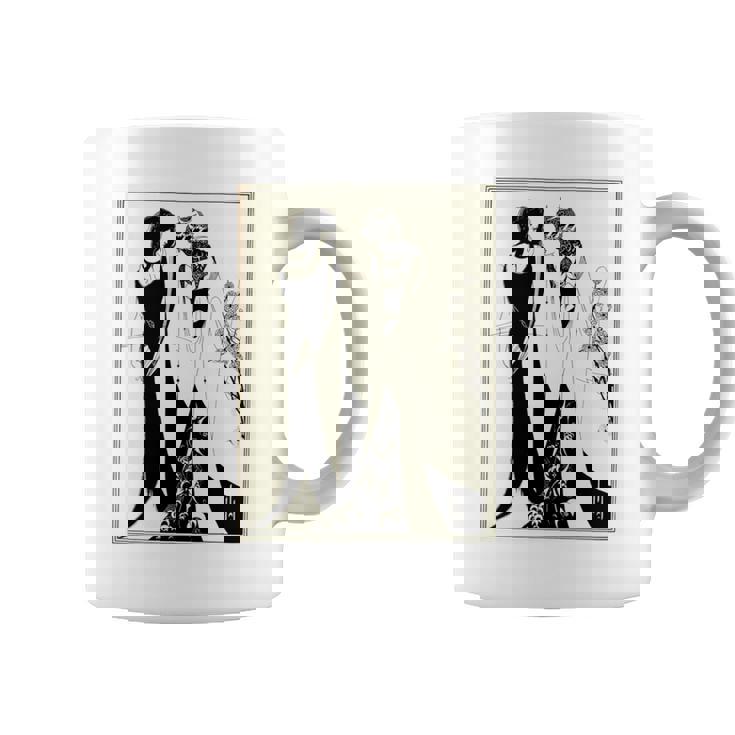 母とサロメ、オーブリー・ビアズリーによるヘロディアス1894 長袖tシャツ コーヒーマグ