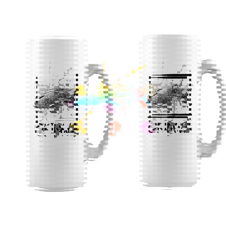 沖縄 ホエールシャークペイント スプラッター かわいい沖縄お土産 コーヒーマグ