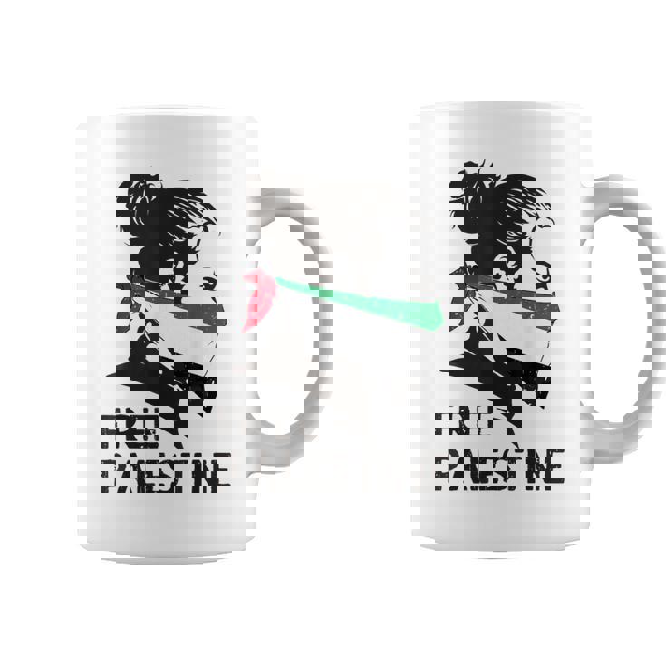 無料パレスチナ国旗 ガザの終わり占領 パレスチナ語 コーヒーマグ