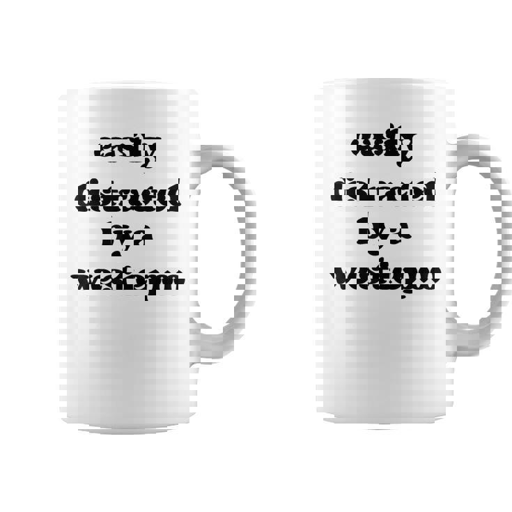 犬に気を取られる-犬のお父さんお母さんウェスティ・プードル・ウェスティプー コーヒーマグ