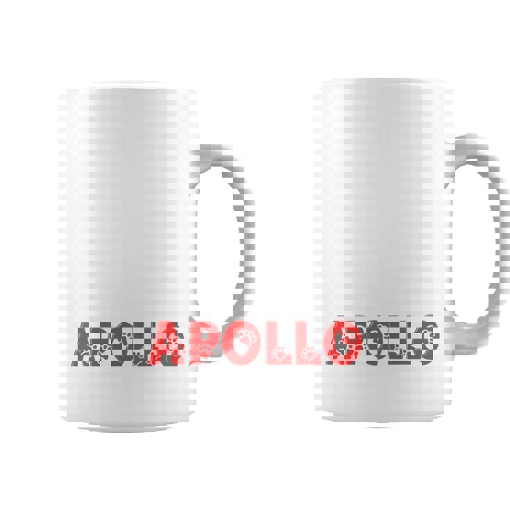 犬の名前 アポロ All In Need Is Coffee My Dog Named Apollo 長袖tシャツ コーヒーマグ