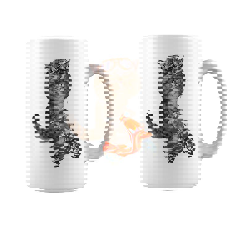 猫 ねこ バイク コーヒーマグ