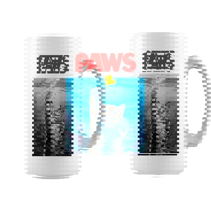 猫 ねこ 海 Paws アヒル コーヒーマグ