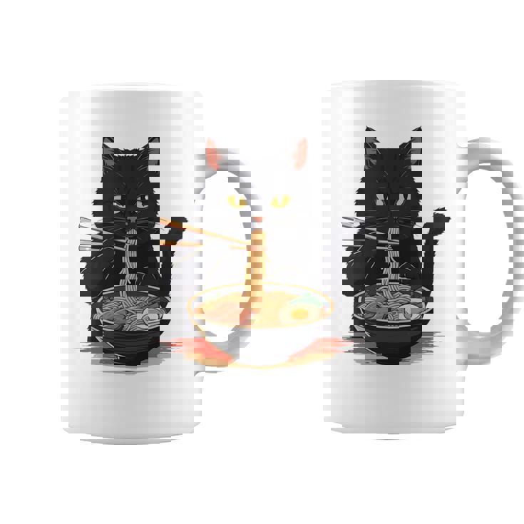 猫 ラーメン グラフィック 日本語 カワイイ アニメ 面白い ラーメン 猫 長袖tシャツ コーヒーマグ