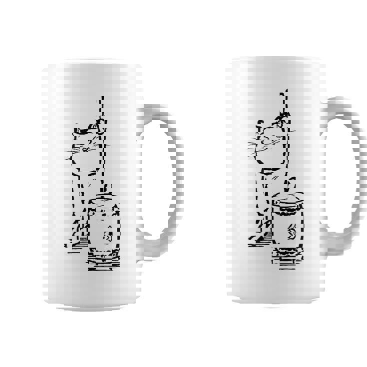 猫ねこネコ和太鼓お祭り コーヒーマグ