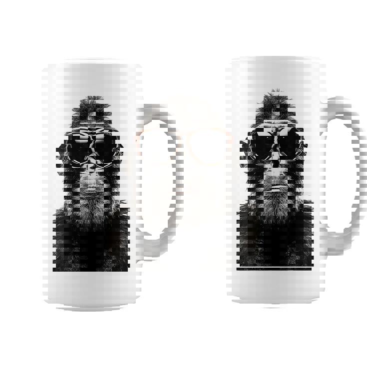 猿の恋人 アート 図面 動物 抽象 グラフィック 猿 コーヒーマグ