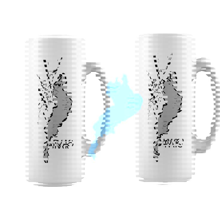 琵琶湖を止めようか大胆な日本のユーモア コーヒーマグ