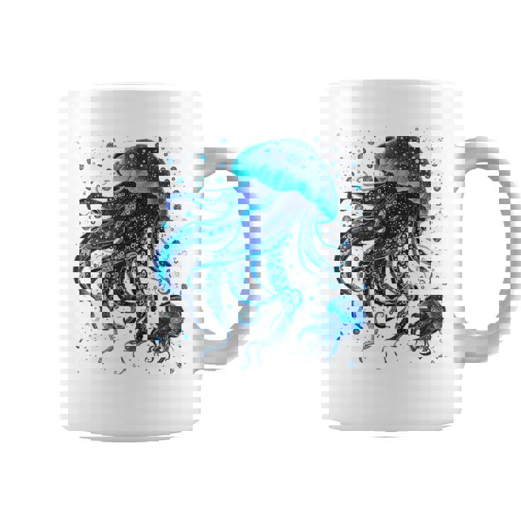 生物発光と水中世界クラゲ コーヒーマグ