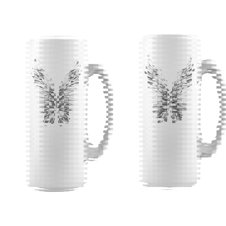 白い天使の羽自由守護天使 コーヒーマグ