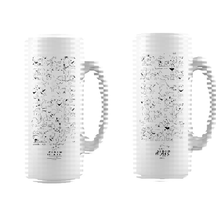 白柴たくさん かわいい柴犬 コーヒーマグ