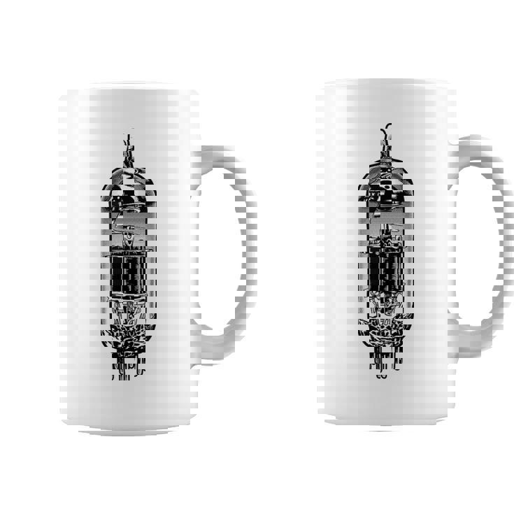 真空管デザイン・ヴィンテージ・アナログ・バルブ・アンプ、ギター コーヒーマグ