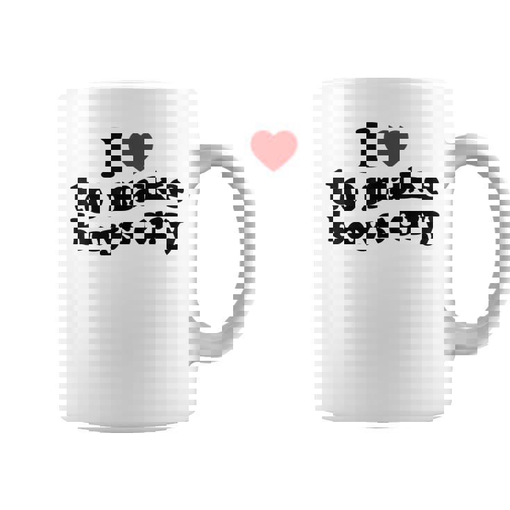 私は男の子を泣かせるのが大好き、男の子を泣かせるのは心 コーヒーマグ