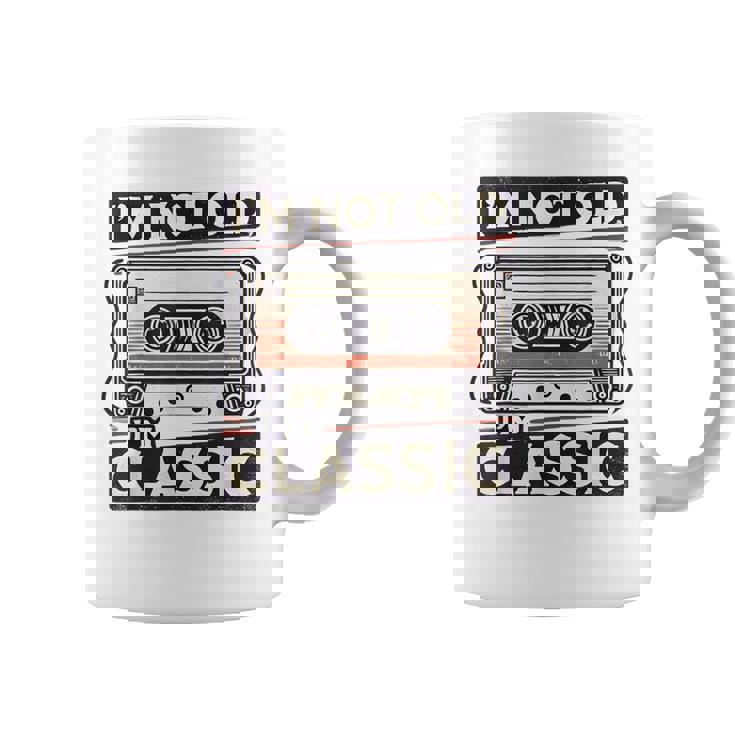 私は老けていない 私はクラシック 面白いレトロ テクニック コーヒーマグ