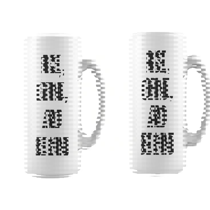 立ち上がって、頑張って、優しくして、ジム、ハッスル、成功、モチベーション コーヒーマグ