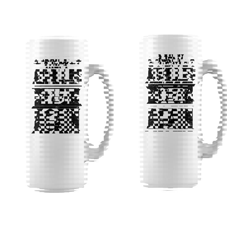 素晴らしいアキレス腱膝アパレル コーヒーマグ