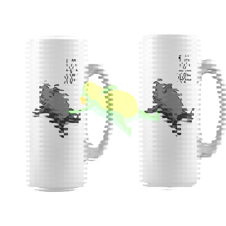 終わった、リラックスしているカエル、カエル好きの面白いカエル、カエル コーヒーマグ