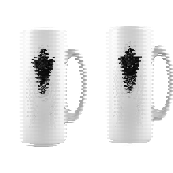 羽の天使の翼 カウボーイスカル 背中 コーヒーマグ