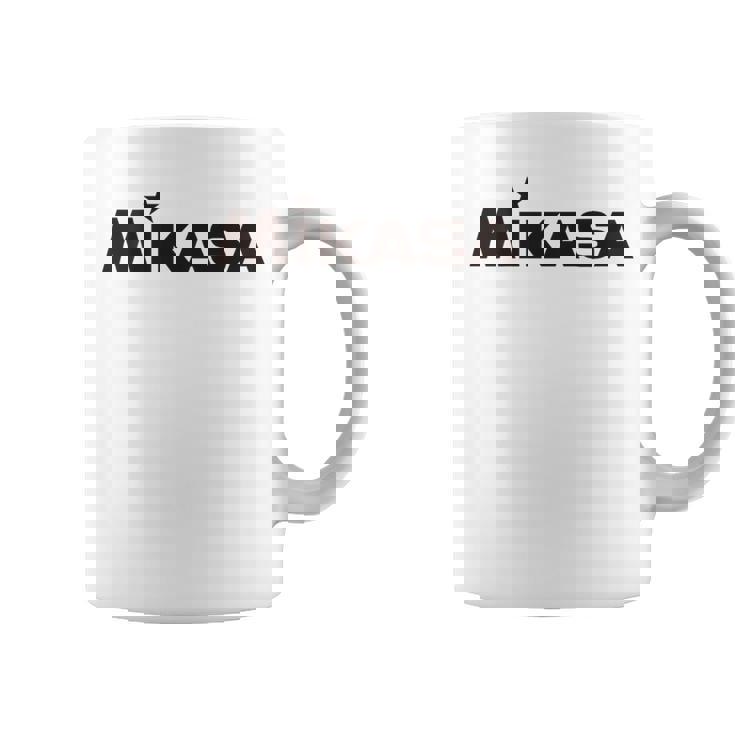 背面ロゴbkプリント バレーボール コーヒーマグ