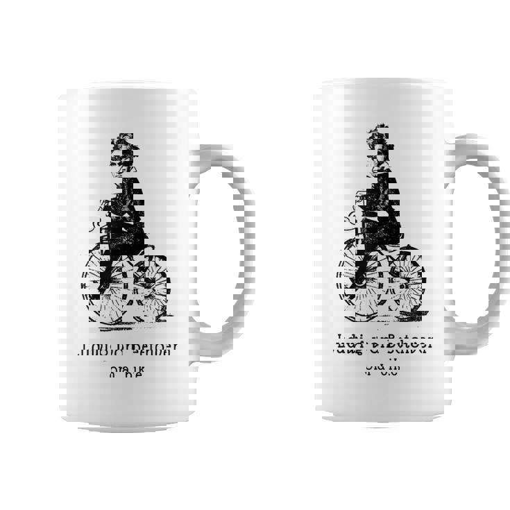 自転車に乗ったベートーベン ルートヴィグバン ベートーベン コーヒーマグ