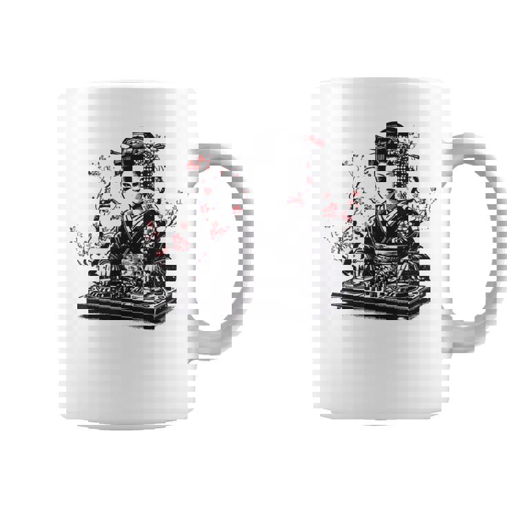 芸者 Dj 着物 和 美的 原宿 コーヒーマグ