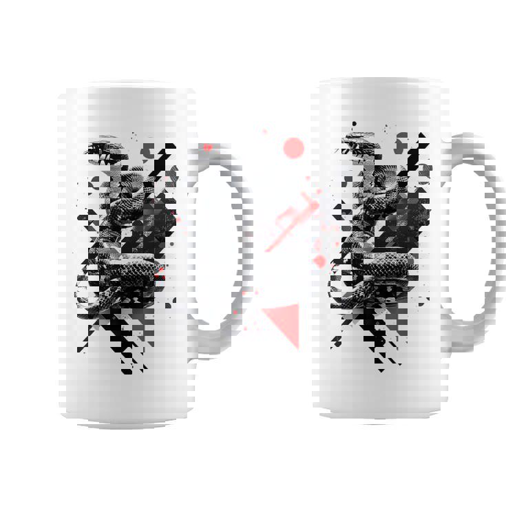 蛇 動物 モチーフ アートワーク 蛇 コーヒーマグ