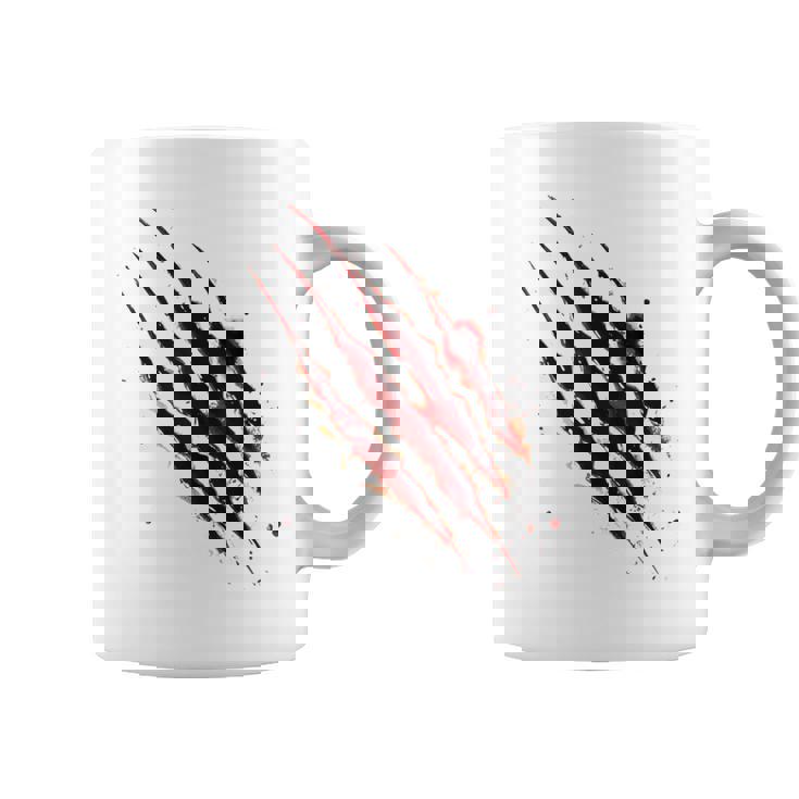 血まみれのシャツ ハロウィン ゾンビ 爪 マーク 血のはね コーヒーマグ