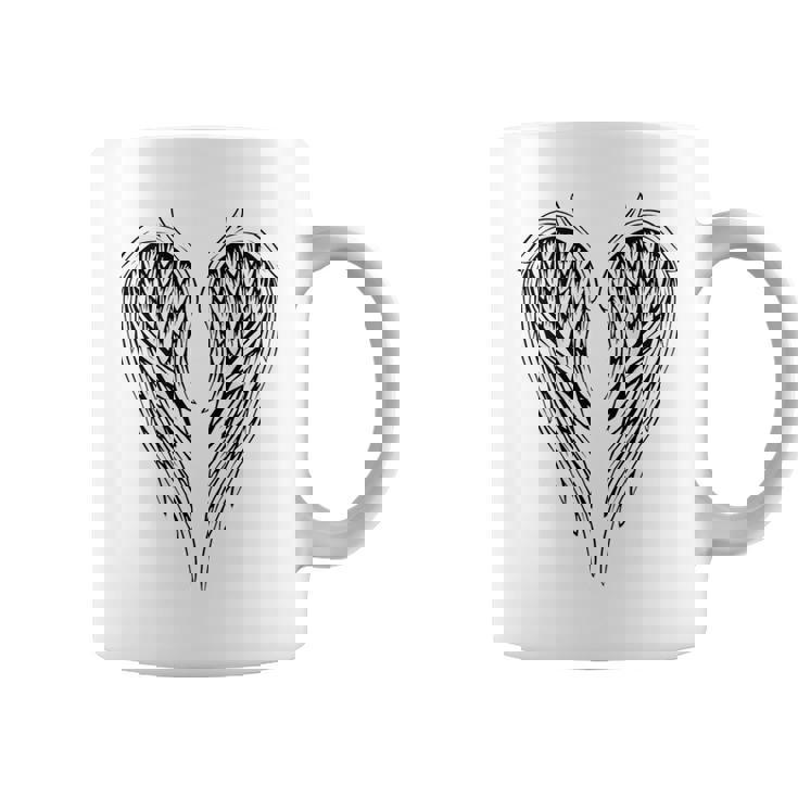 裏側の天使の羽 コーヒーマグ