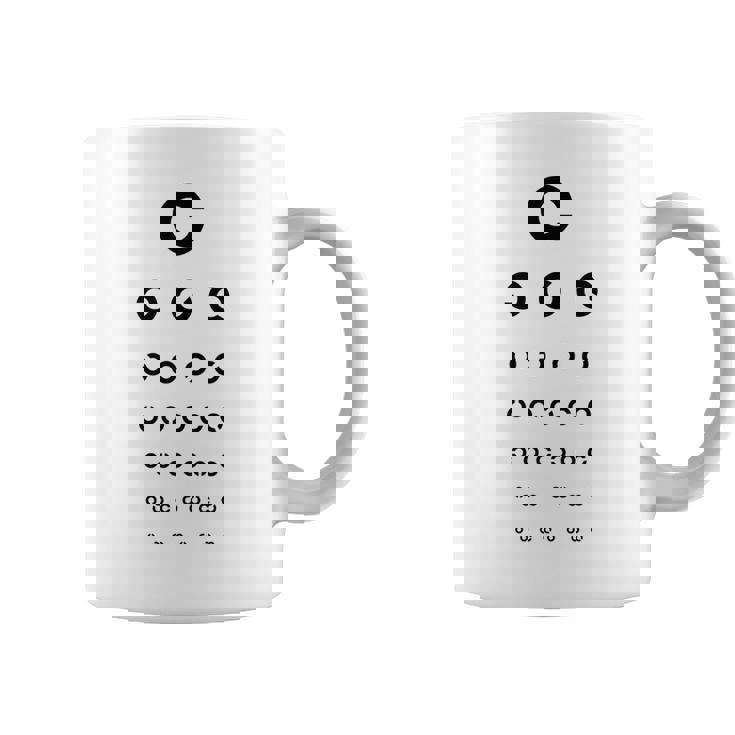 視力検査眼鏡屋面白い コーヒーマグ