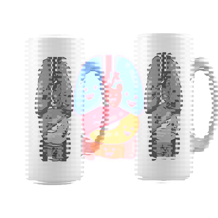 解剖学 生理学 心臓 肺 生命 器官 イラスト コーヒーマグ