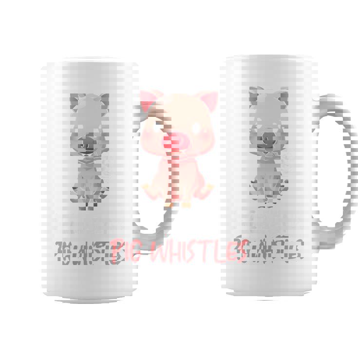 バックプリント 豚の口笛を信じる コーヒーマグ