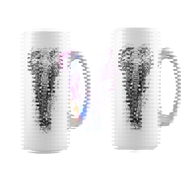 象 抽象画 モチーフ 動物 恋人 アート 象 コーヒーマグ