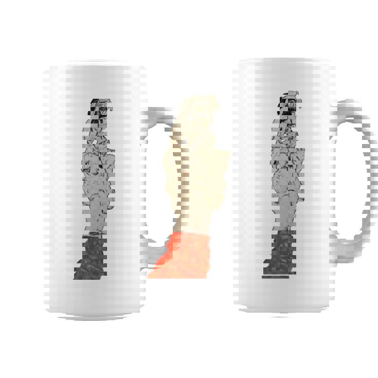 赤いふんどしの立っている男性 エゴン・シーレ作 1914 長袖tシャツ コーヒーマグ