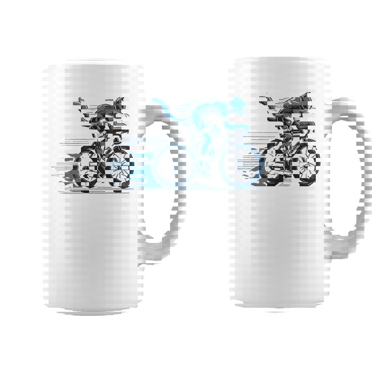 趣味のサイクリストのためのおしゃれな面白いロードバイク猫。 コーヒーマグ