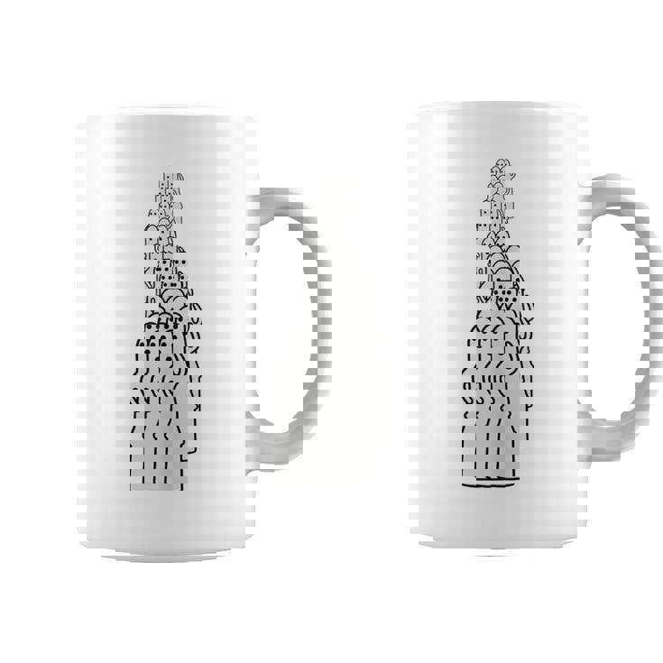 踊るはにわ大行列 はにわ ハニワ 埴輪 土偶 古墳 阿波踊り 宇宙人 かわいい シュール ワンポイント コーヒーマグ