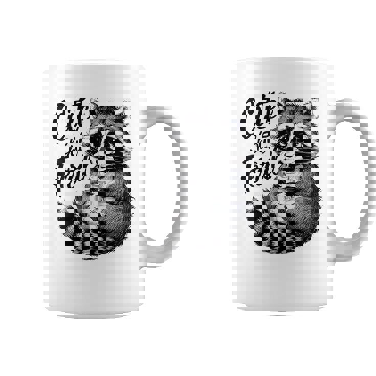 野生の女の子の夏の面白いミームかわいいけど野生のアライグマ休暇 コーヒーマグ