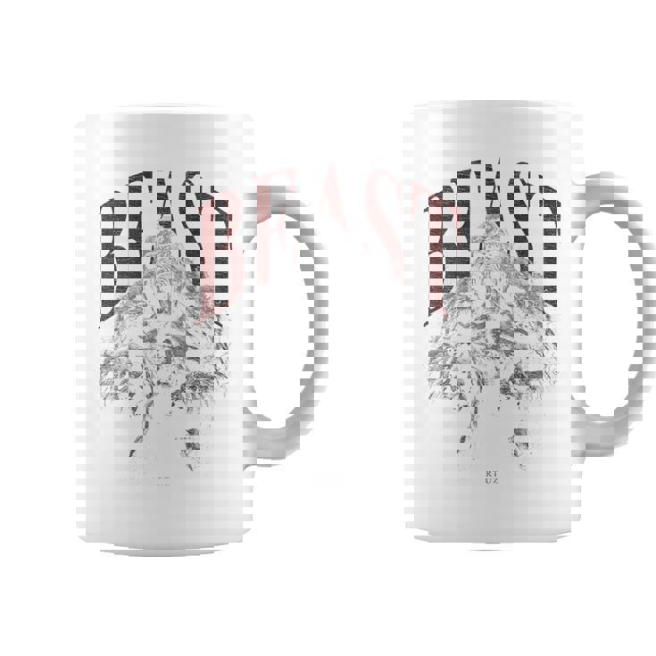 バックプリント 野生の落書きゴリラカラフルな動物猿猿ゴリラ コーヒーマグ