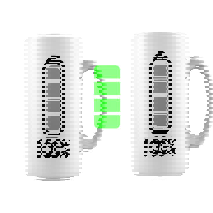 電池 100 フルバッテリー コーヒーマグ