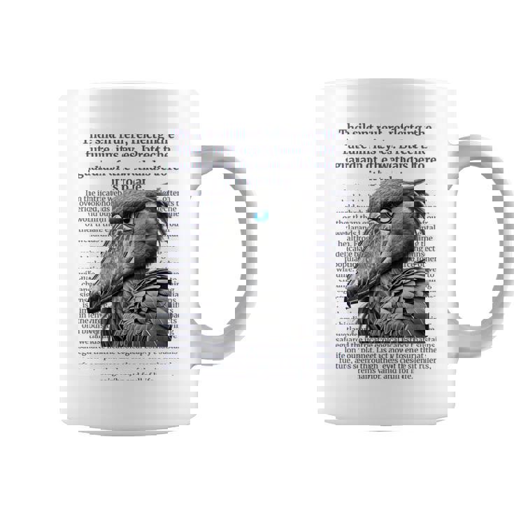 静かなる統治者 – ハシビロコウと湿地の守護 長袖tシャツ コーヒーマグ