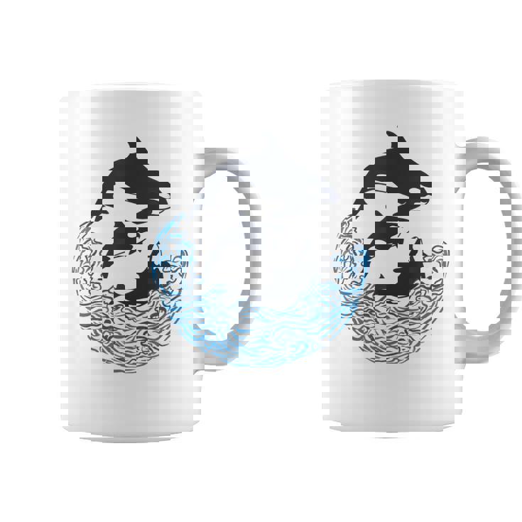 面白tシャツ シャチ 海 クジラ サメ おもしろ かわいい グッズ 服 ネタ メンズ オリジナル 夏 コーヒーマグ