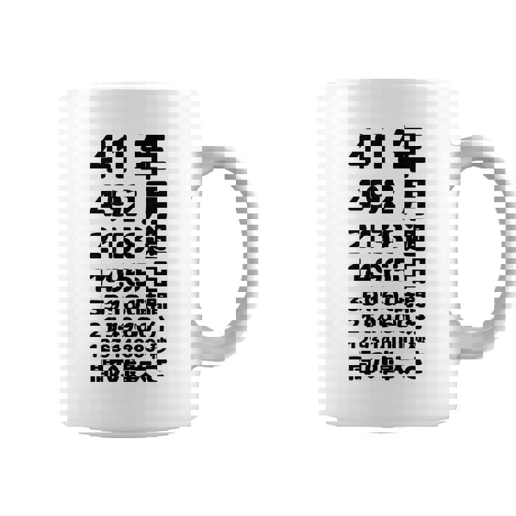 面白い41歳の誕生日の古いメーター 面白い41歳のギフト 女性 男性 面白い電卓 41歳の誕生日のギフト コーヒーマグ