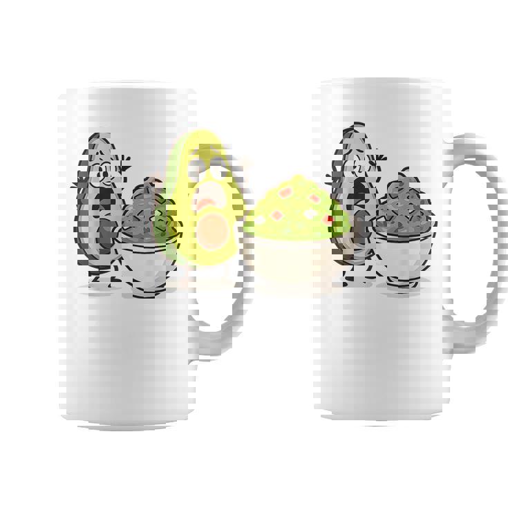 面白いアボカドワカモレ漫画パニック コーヒーマグ