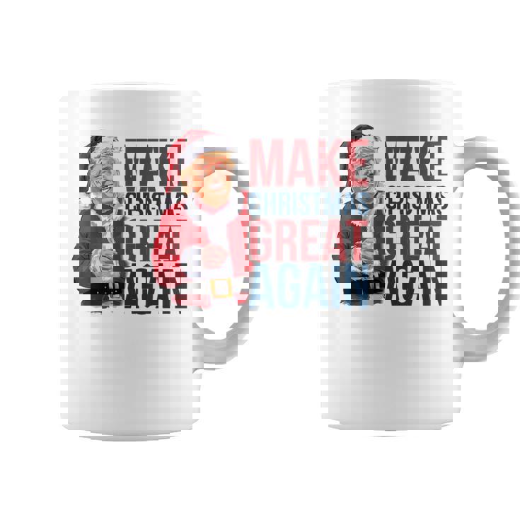 面白いクリスマスグレートアゲイントランプサンタファンusaホリデー 2024 コーヒーマグ