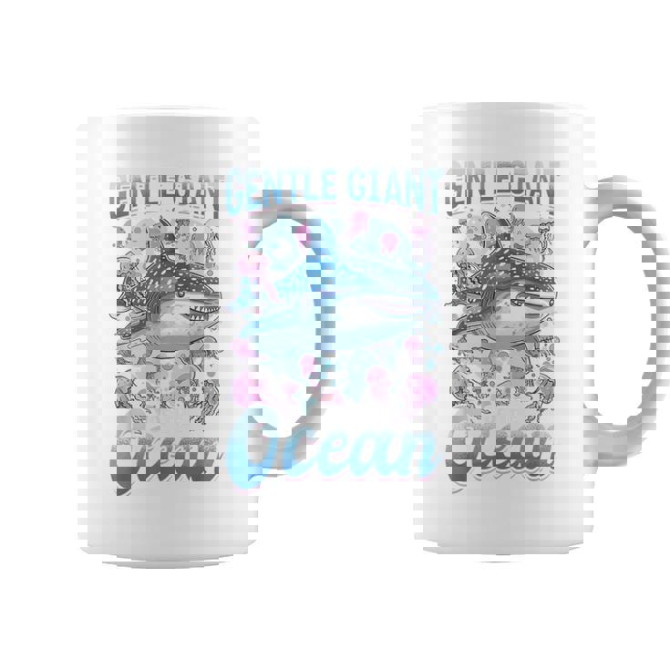 面白いジンベイザメ 動物 優しい海の巨人 コーヒーマグ