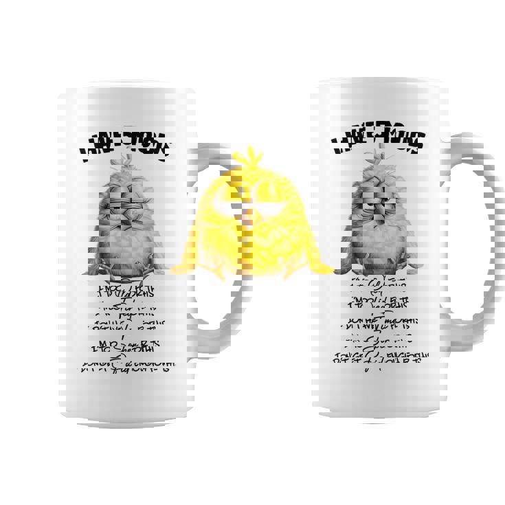 面白いチキンムード、I'm Too Old For This 鳥好きのデザイン。 コーヒーマグ