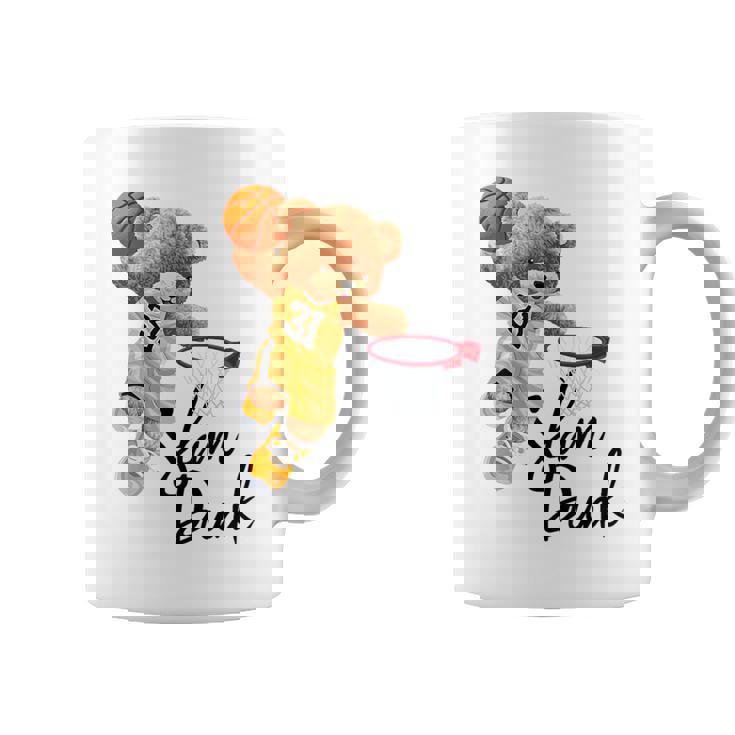 面白いテディベア スラムダンク テディベア バスケットボール コーヒーマグ