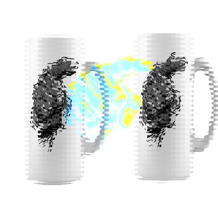 面白い手のデザイン コーヒーマグ