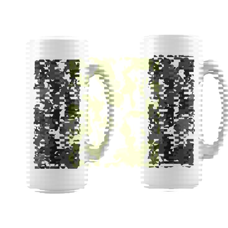 面白い猫のカモフラージュカモフラージュパターンペット猫 コーヒーマグ